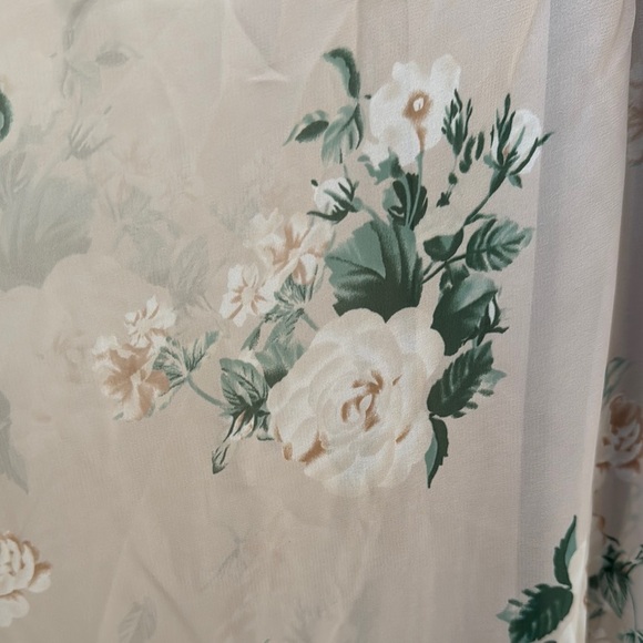 NWT Show Me Your MuMu Audrey Maxi Floral Dress Pink and Cream Small - Picture 6 of 14